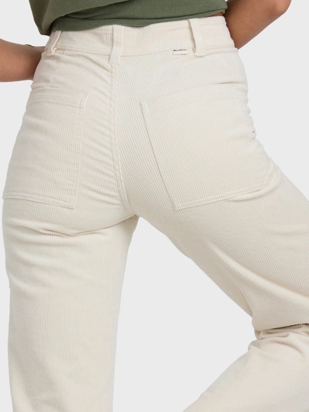 BILLABONG Free Fall Corduroy Pants in Antique White Women’s Size 26